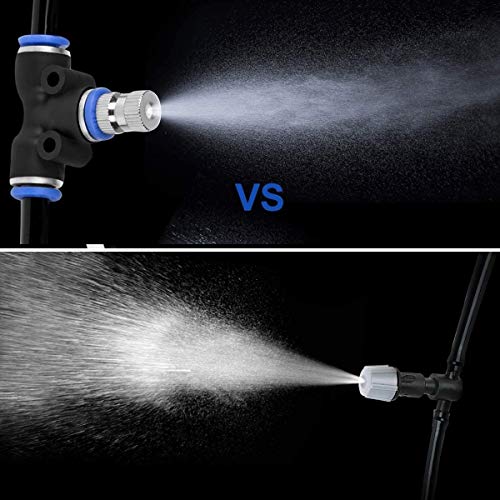 RESNSTAR Misting Nozzles for Outdoor Cooling System 10pcs Mister Nozzle Atomizing Misting Sprayer Fog Nozzles for Garden, Humidification, Landscaping, Dust Control, 0.024Inch (Size : 0.6mm) - Image 4