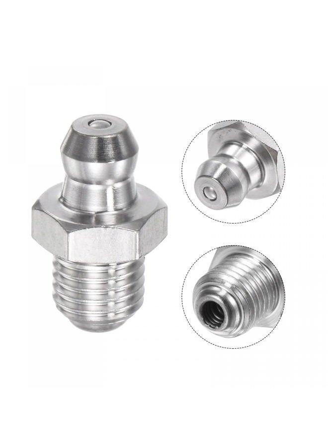 uxcell 304 Stainless Steel Straight Grease Fitting M8 x 1mm Thread Hydraulic Grease Fitting Accessories, 10Pcs - Image 4