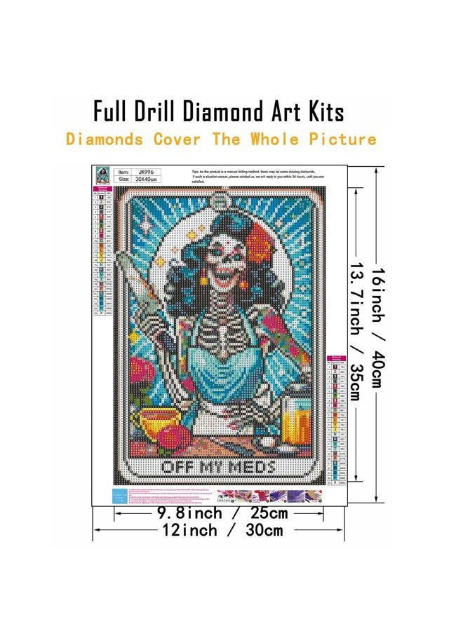 CHWGLFGG 5D Diamond Art Kits for Adults Beginners, Landscape Diamond Painting Kits, DIY Neon Mountain Forest Full Round Drill Paint by Diamonds Dot Gem Art for Adults, Home Wall Decor 13.7X 13.7 Inch - Image 5