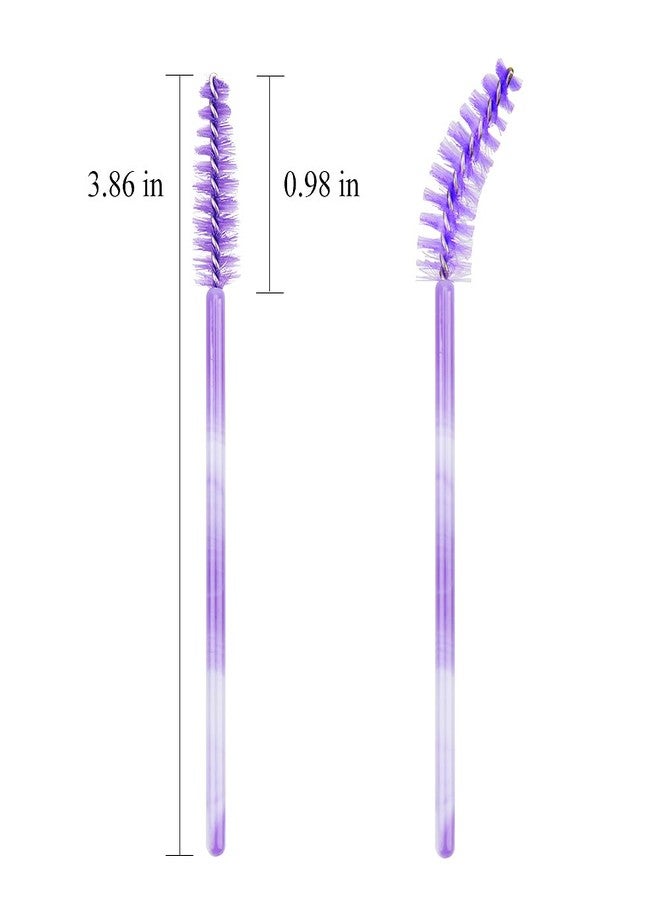MyAoKuE-UP 300 Disposable Mascara Wands Eyelash Brush Spoolies for Eye Lash Extension Eyelash Extension Supplies Makeup Tools Accessories (Color Mix) - Image 2