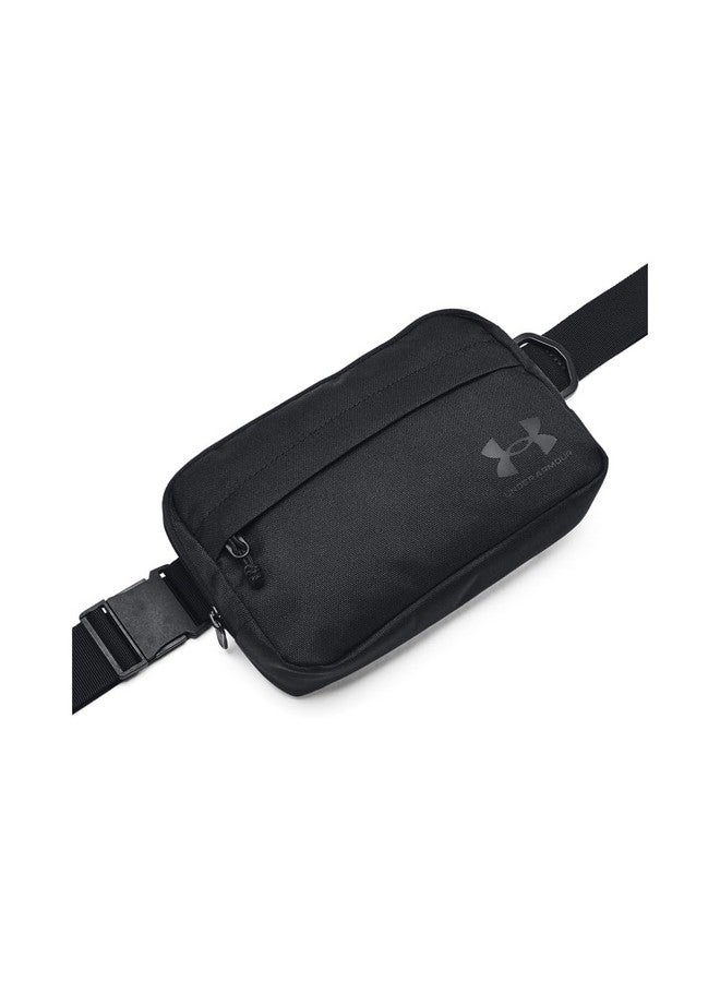 UNDER ARMOUR حقيبة خصر Loudon كروس بودي للجنسين للبالغين (003) أسود أسود أسود مقاس واحد - Image 1