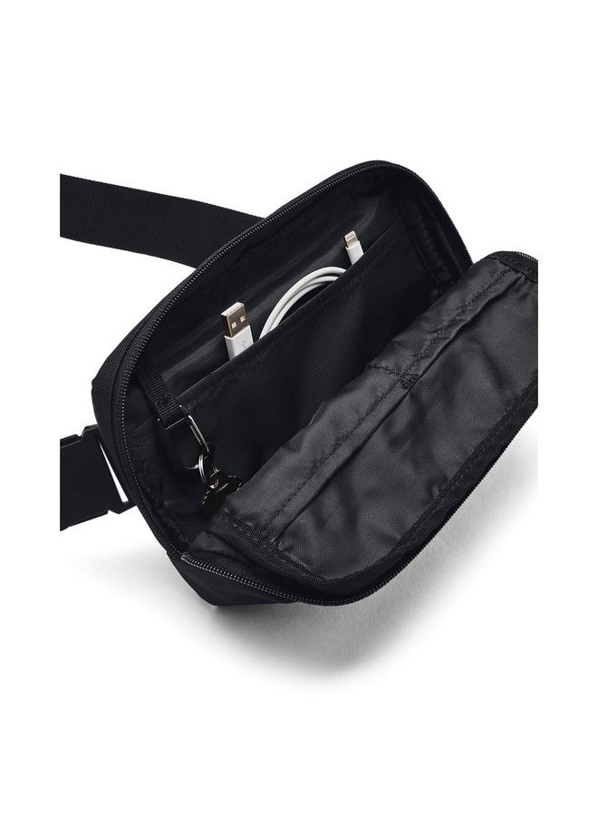 UNDER ARMOUR حقيبة خصر Loudon كروس بودي للجنسين للبالغين (003) أسود أسود أسود مقاس واحد - Image 2