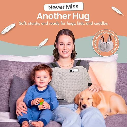 MOYOAMA Post Mastectomy Pillow Heart - 4 Pcs Protective Set - Cozy Hand Muff & 5 Built-in Pockets - Breast Surgery Must Haves,Breast Reduction Recovery Supplies, Breast Augmentation,Post Op Essentials - Image 5