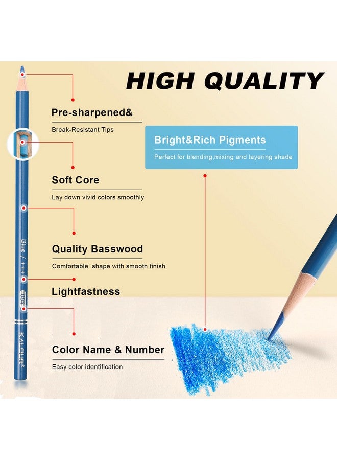 KALOUR Premium Colored Pencils,Set of 120 Colors,Artists Soft Core with Vibrant Color,Ideal for Drawing Sketching Shading,Coloring Pencils for Adults Beginners kids… - Image 3