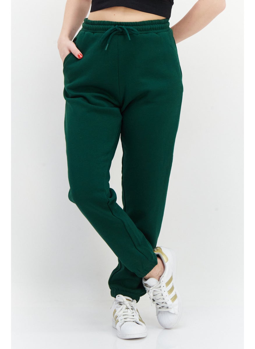 Women Drawstring Solid Non Stretchable Jogger Pants, Green - pzsku/Z4768ADE129664153941AZ/45/_/1737641639/1c7c94a0-c097-4b2d-8e37-f0ae8139294c