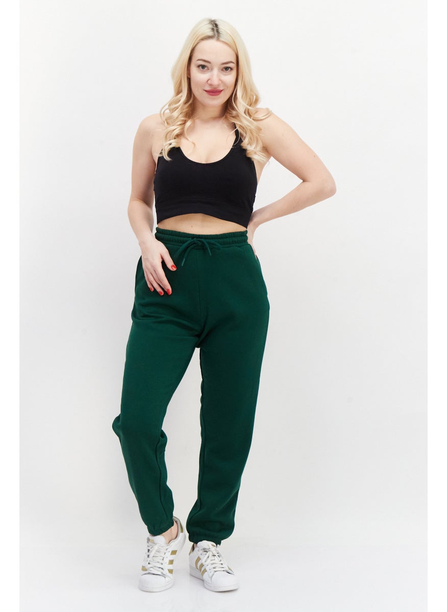 Women Drawstring Solid Non Stretchable Jogger Pants, Green - pzsku/Z4768ADE129664153941AZ/45/_/1737900764/7f2fb57e-a249-4913-afb6-b0b8b10cadba