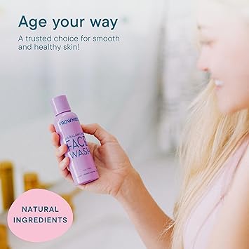 Frownies غسول الوجه المتوازن pH من فراونيز - منظف طبيعي للبشرة خالي من الصابون مع مستخلصات الفواكه - Image 3