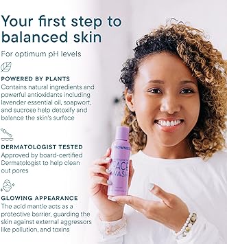 Frownies غسول الوجه المتوازن pH من فراونيز - منظف طبيعي للبشرة خالي من الصابون مع مستخلصات الفواكه - Image 2