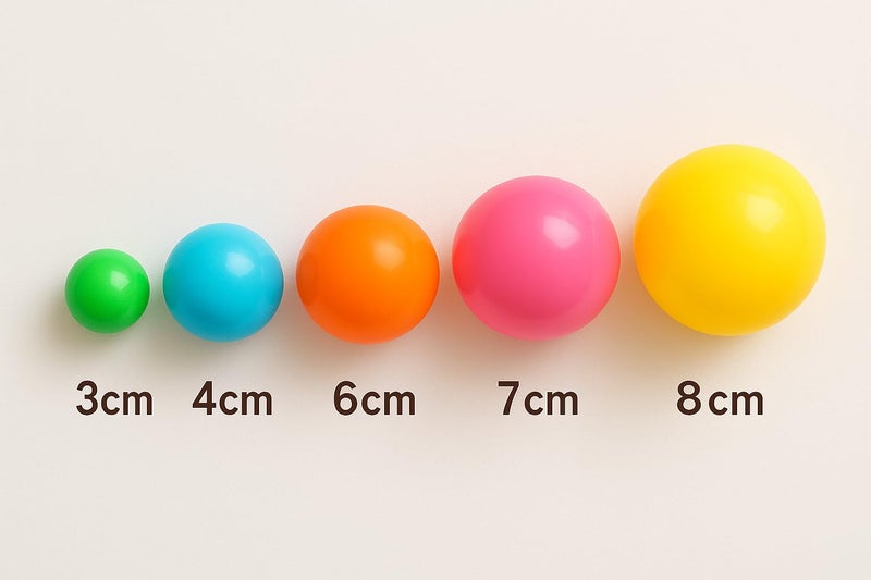 EEVOVEE, 48 Pcs 3 cm Soft and Safe Multi Colour Fun Packed Plastic Pool Ball for Kids. 8 Colorful,Soft Edged Ball. BPA-Free and Non-Toxic Plastic Balls for Kids - ISI 9873 Safety Certified - Image 5