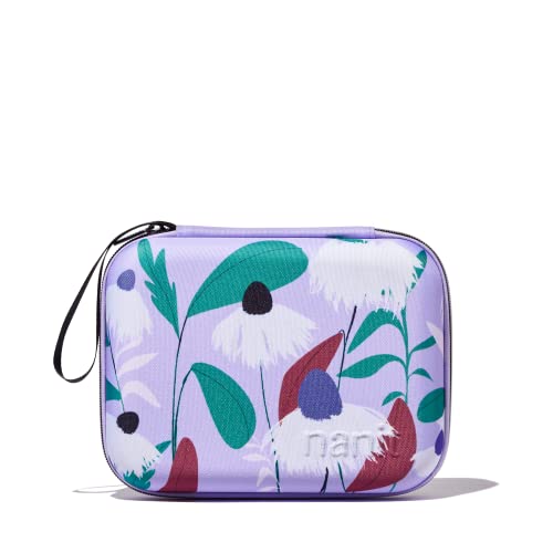 Nanit Travel Case – Protective Hard Shell Carrying Case for Nanit Pro Baby Monitor and Multi-Stand Travel Accessory, Purple Floral - Image 1
