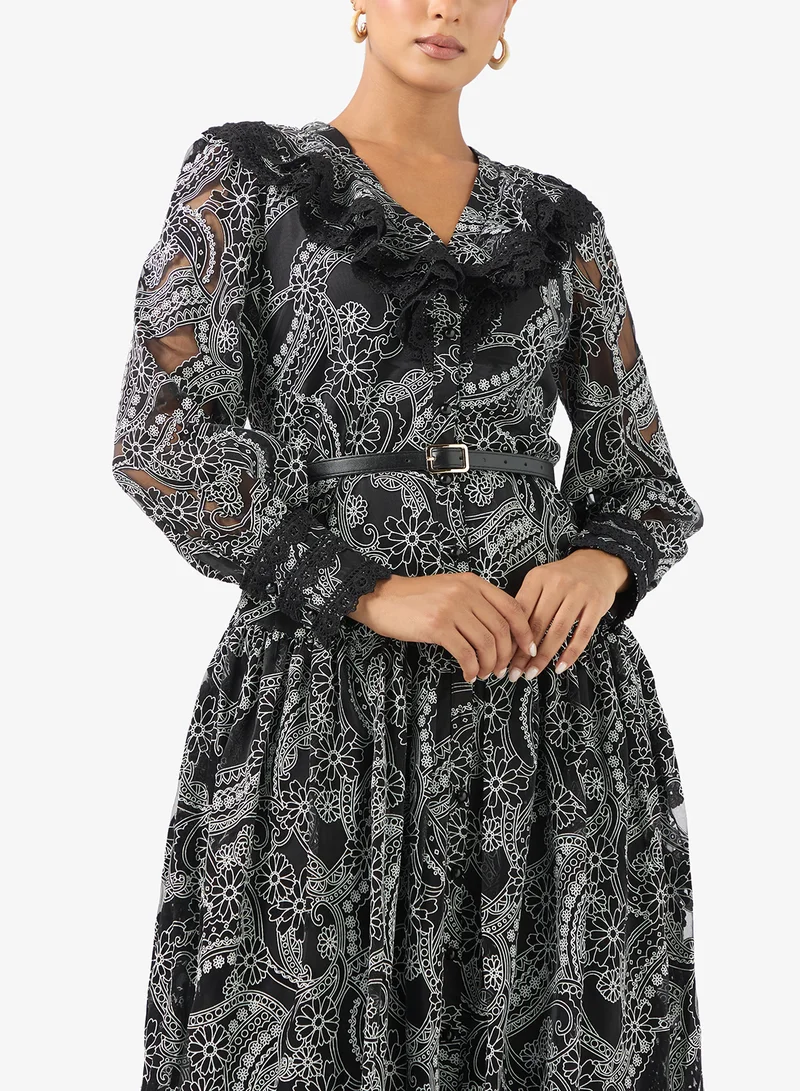 Khizana  Lace A-line Dress for Women | Best Price UAE