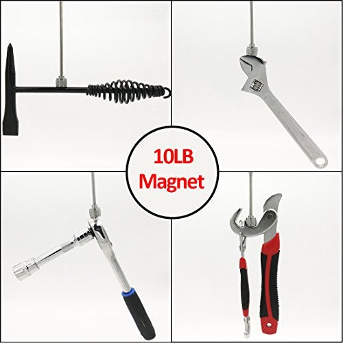 VASTOOLS Telescopic Magnetic Pickup Tool,10LB Magnet Stick, 30" Extendable Magnet with Pocket Clip - Image 2
