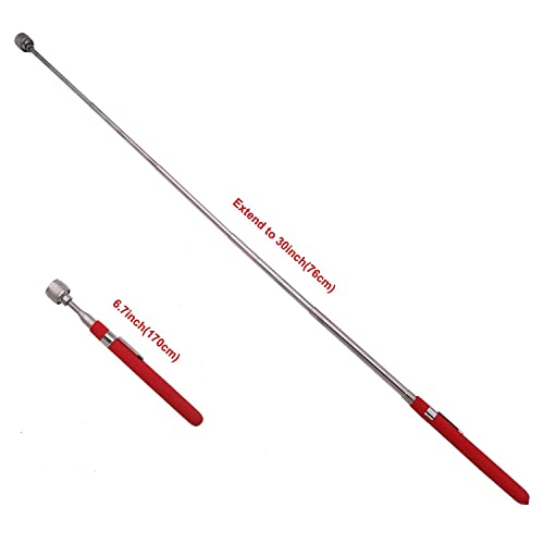 VASTOOLS Telescopic Magnetic Pickup Tool,10LB Magnet Stick, 30" Extendable Magnet with Pocket Clip - Image 3