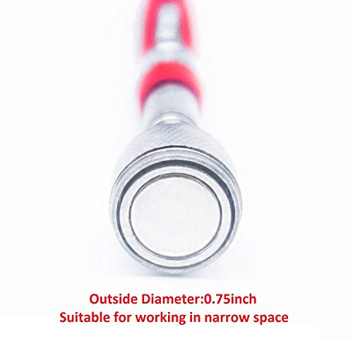 VASTOOLS Telescopic Magnetic Pickup Tool,10LB Magnet Stick, 30" Extendable Magnet with Pocket Clip - Image 5