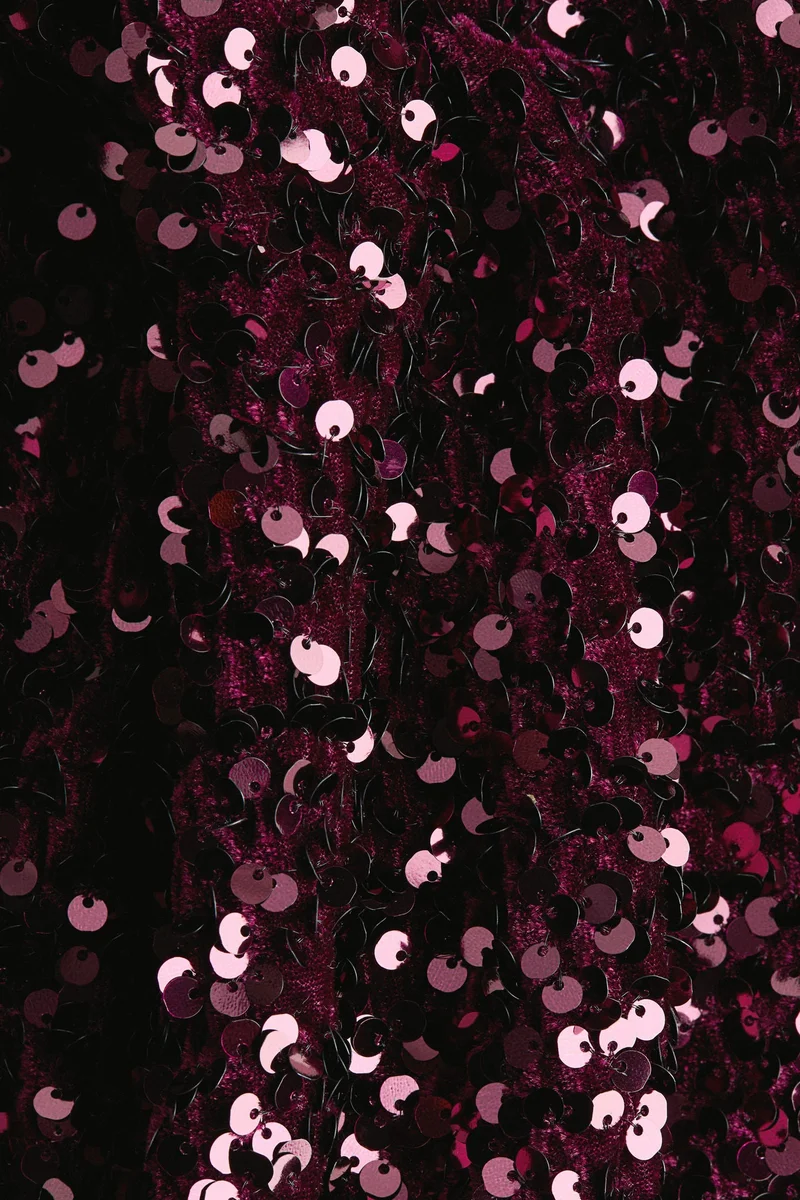 اتش اند ام فستان ميني مزين بالترتر