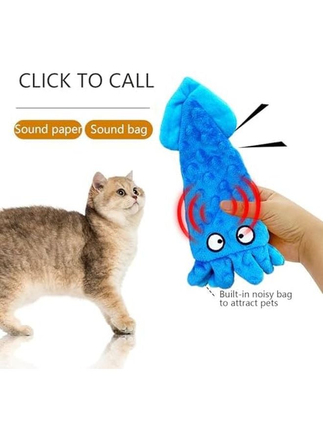 Colorful 25cm Squid Dog Toy Interactive Chew Travel Pet Toy - Image 3