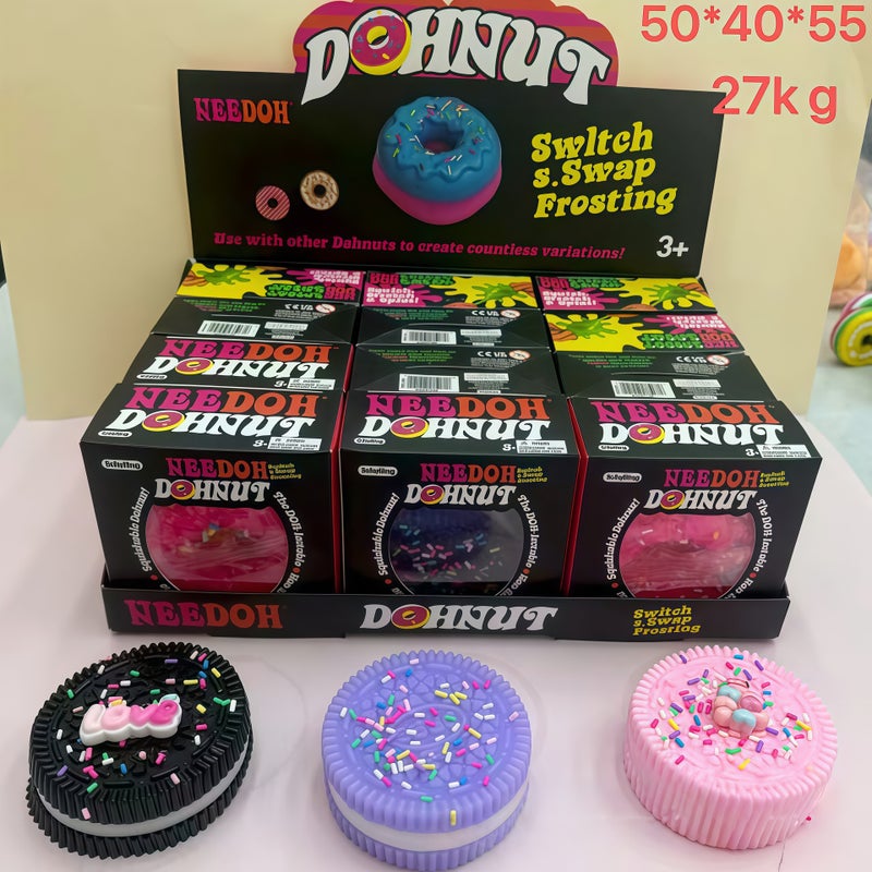Squishy Fidget Toy Stress Relief - Donut & Cookie Shapes - Image 1