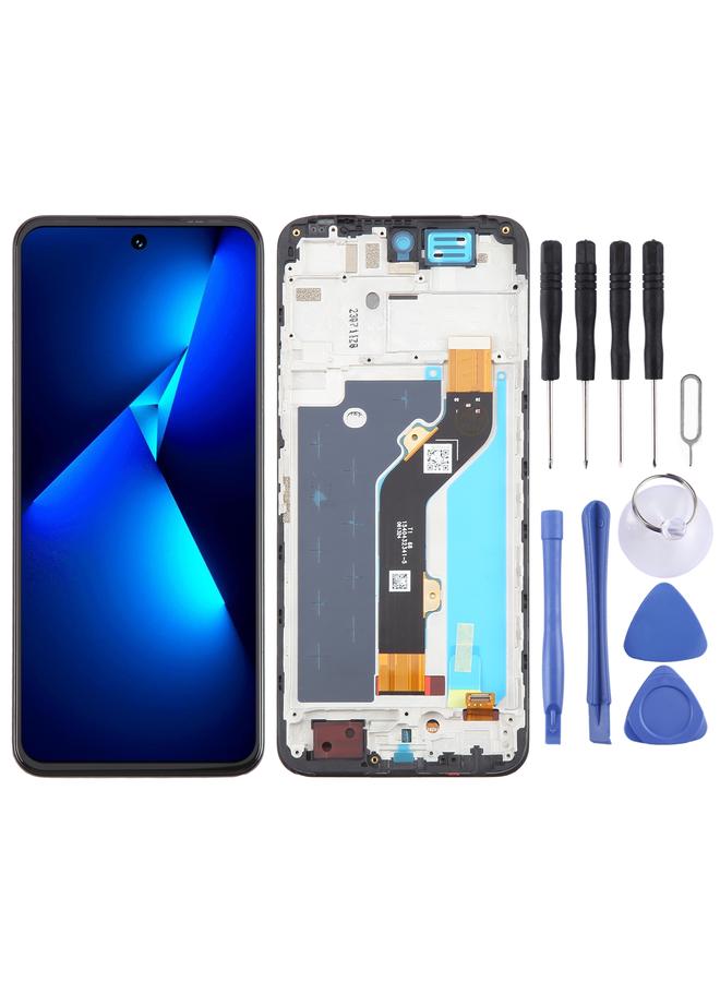 erorex Replacement For Tecno Pova Neo 3 LH6n LCD Screen Digitizer Full Assembly With Frame - Image 1