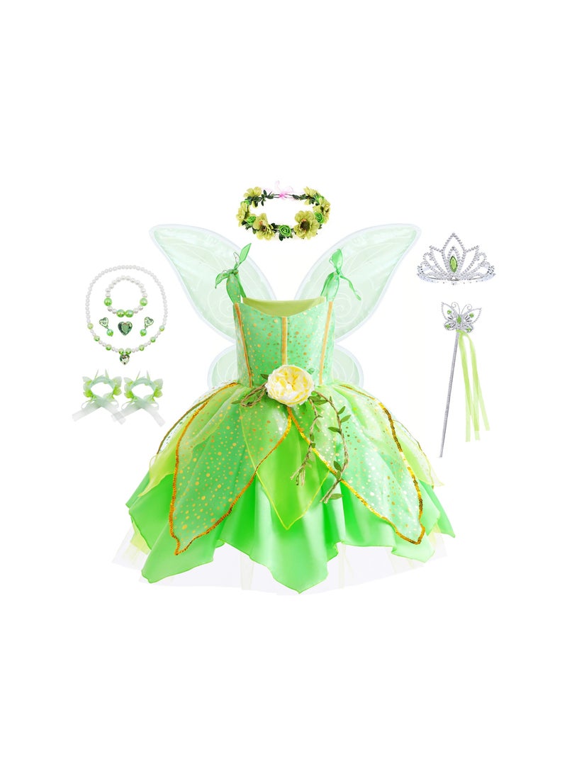 open lace back dress Tinkerbell tutu set-Tinkerbell outfit-Tinkerbell dress – Pink Toes & Hair  Bows