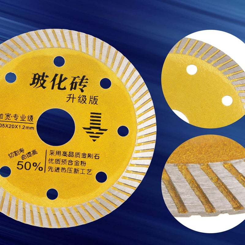 105 مم منشار ماسي ذهبي لقطع الخرسانة والجرانيت والرخام والبلاط والحجر - Image 5