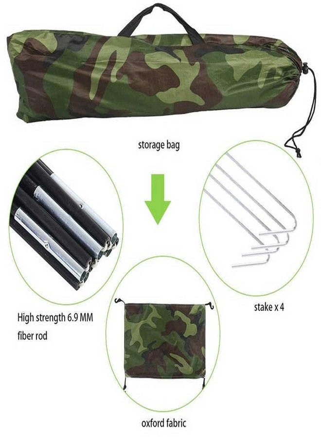 DS ENTERPRISE Military Tent House-6 Person Waterproof Foldable Hiking Dome Camping Tent with Carry Bag, Heavy Wind, Storm Proof Campers for Outdoor Beach, Travelling, Picnic Army Tent Size: 220X250X150cm - Image 4