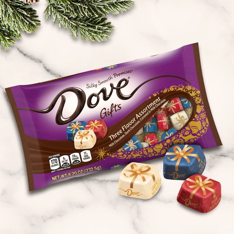 Dove هدايا شوكولاتة دوف بروميس المتنوعة لعيد الميلاد، 8.20 أونصة. - Image 2
