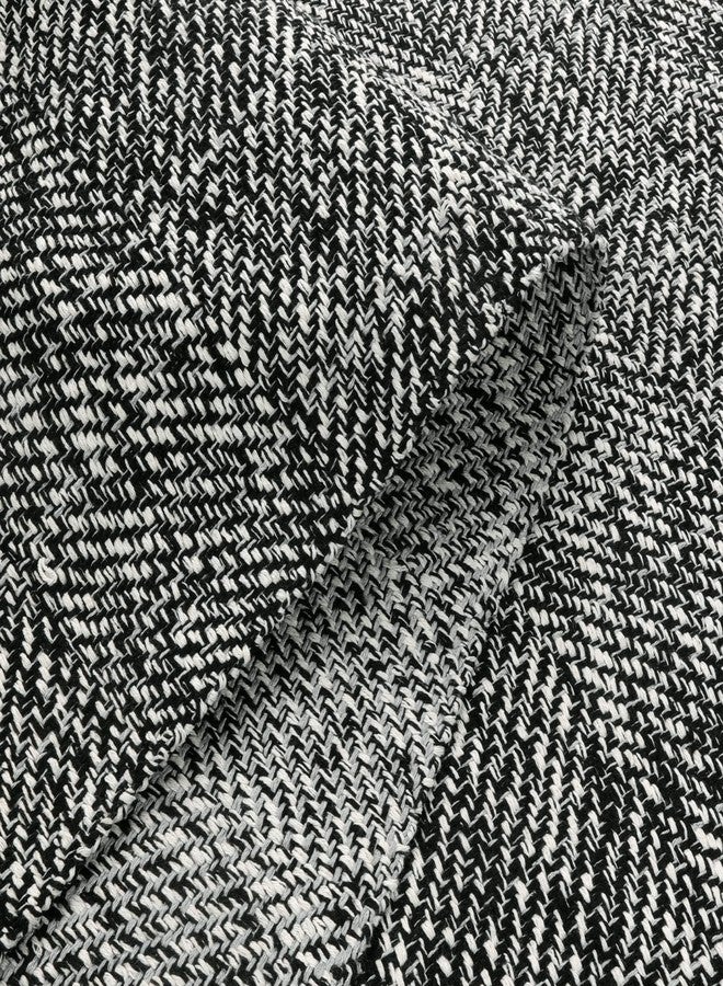LEEVAN Washable Kitchen Rugs 2' x 4.3', Black Boho Bathroom Rugs Cotton Reversible Runner Rug, Farmhouse Entryway Rug Modern Bedroom Carpet for Foyer Laundry Proch Decor - Image 2
