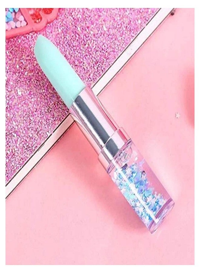 Baoer Glitter Lipstick Pen Gel Pen Makeup ArtistPen for Kids Beauty Plastic Cute GelPen Best Birthday Gift Return Gift for Kids (4 Pcs) - Image 3