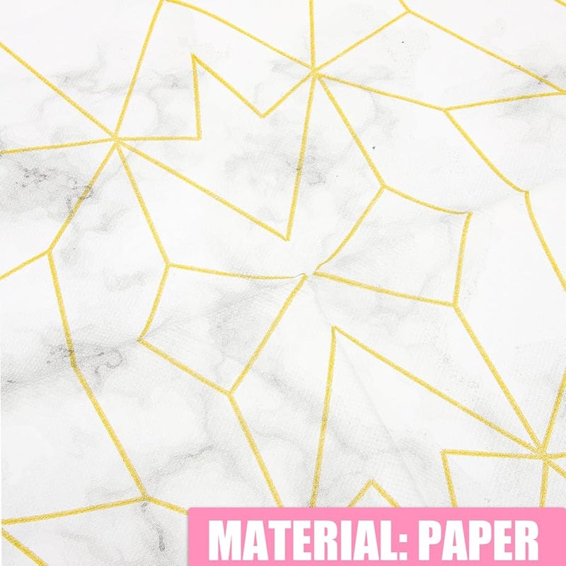 مناشف ورقية رخامية للضيوف 2 حقيبة مناديل عشاء أنيقة لحفلات الزفاف والحفلات والفعاليات - Image 5