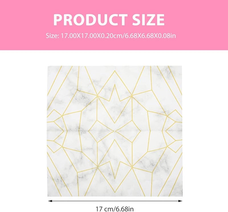 مناشف ورقية رخامية للضيوف 2 حقيبة مناديل عشاء أنيقة لحفلات الزفاف والحفلات والفعاليات - Image 3