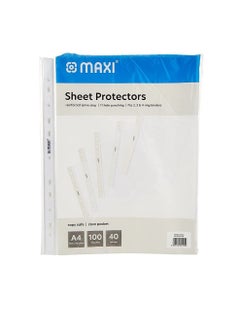 Maxi Maxi Sheet Protector A4 40 Micron Poly Bag Of 100Pc, MX-RP100 40  - Image 1