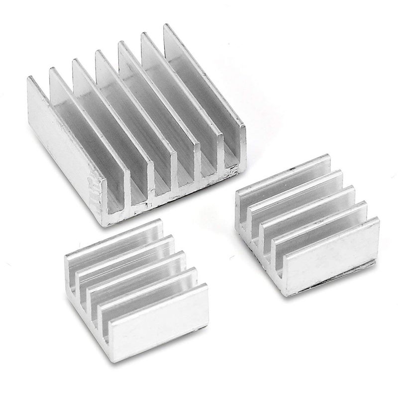 CentIoT - 11X11X5MM Aluminium Heatsink (Straight Fins Anodised Silver) - Image 4