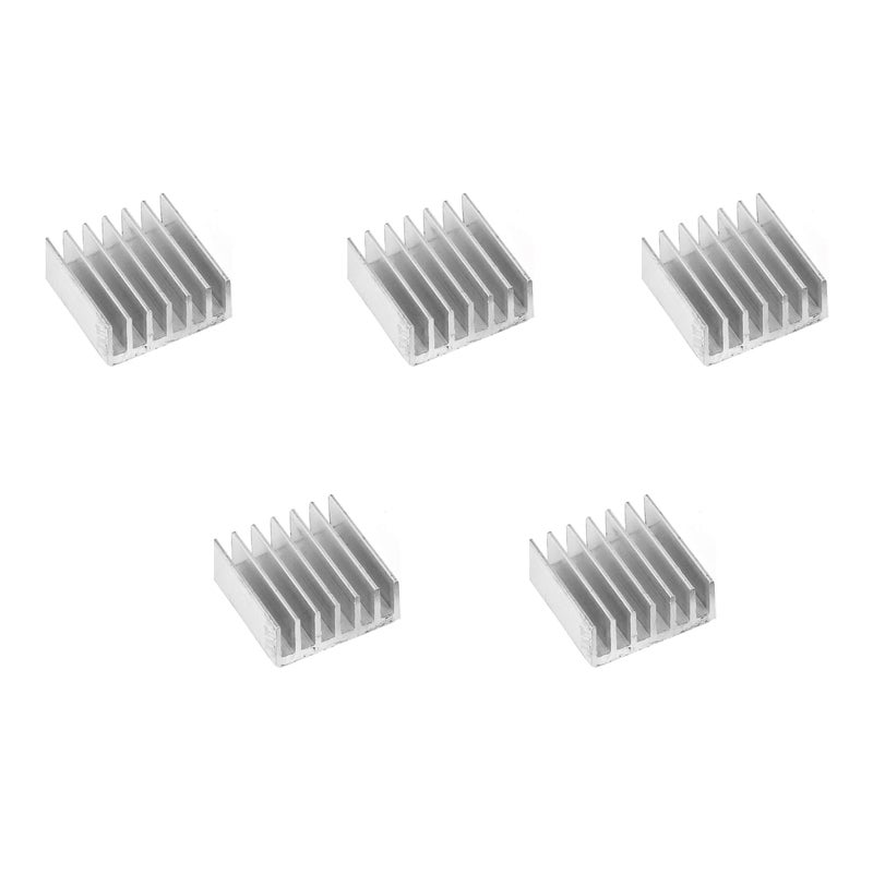 CentIoT - 11X11X5MM Aluminium Heatsink (Straight Fins Anodised Silver) - Image 1