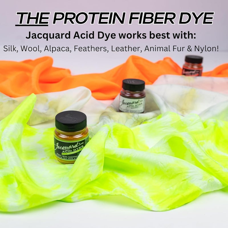 Jacquard Acid Dye 12oz Jar Periwinkle  Acid Dye for Wool Silk Alpaca Feathers Cosplay Wigs and Nylon  Powder Wool Dye for Full Coverage Dyeing  Vibrant Acid Silk Dye - Image 4
