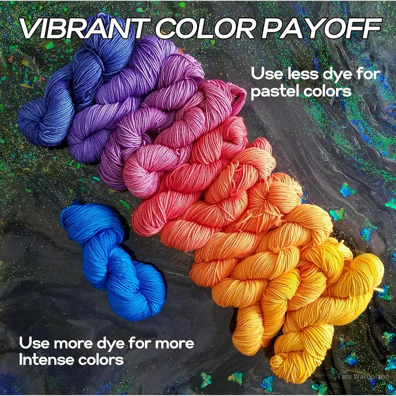 Jacquard Acid Dye 12oz Jar Periwinkle  Acid Dye for Wool Silk Alpaca Feathers Cosplay Wigs and Nylon  Powder Wool Dye for Full Coverage Dyeing  Vibrant Acid Silk Dye - Image 3