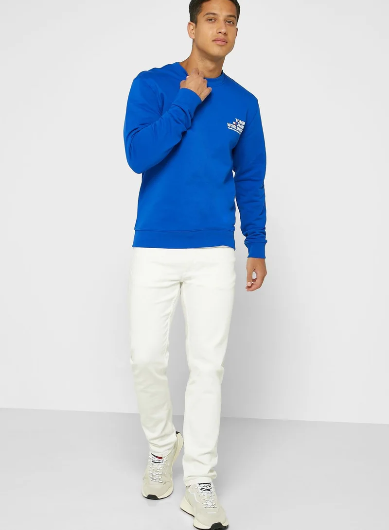 TOMMY JEANS Graphic Crew Neck Sweater
