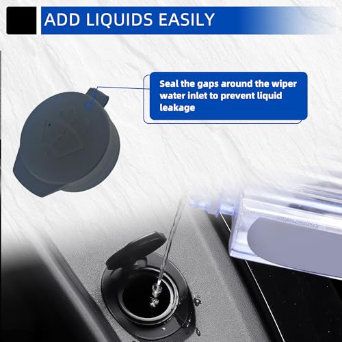 AAAWZDWD For Tesla Windshield Wiper Fluid Cap Compatible with Tesla Model Y/3 Model X/S windshield fluid cap Replaces#1131028-00-A 1607951-00-A(Black) - Image 5