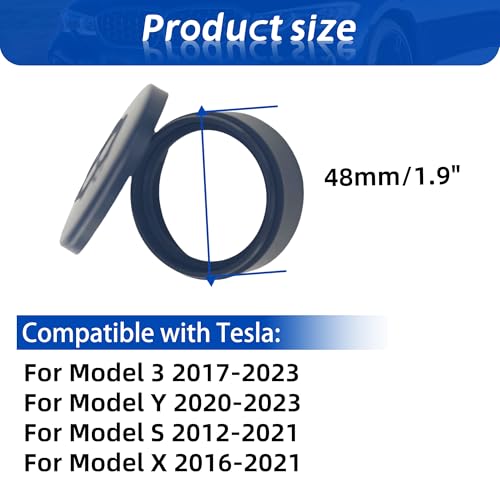 AAAWZDWD For Tesla Windshield Wiper Fluid Cap Compatible with Tesla Model Y/3 Model X/S windshield fluid cap Replaces#1131028-00-A 1607951-00-A(Black) - Image 2