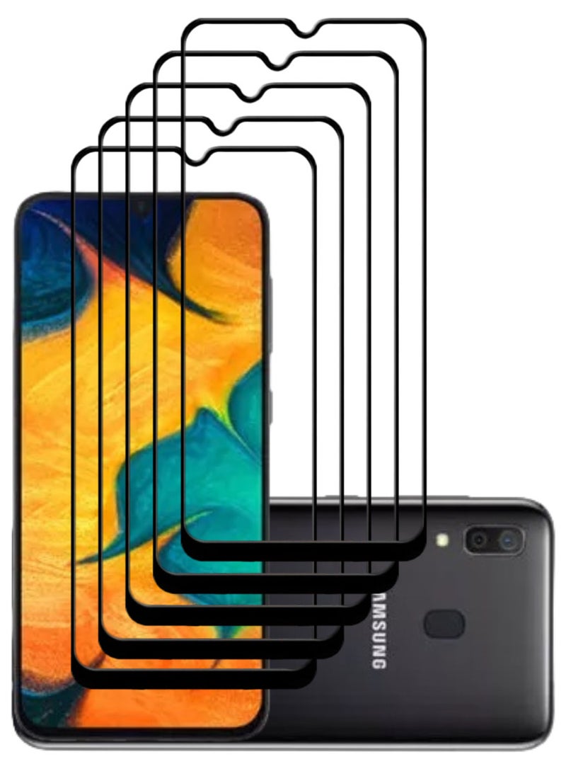 ACLIX 5 Pieces Antistatic ESD Dustproof Premium Quality High Definition Tempered Glass Screen Protector Designed For Samsung Galaxy A30 - Image 1