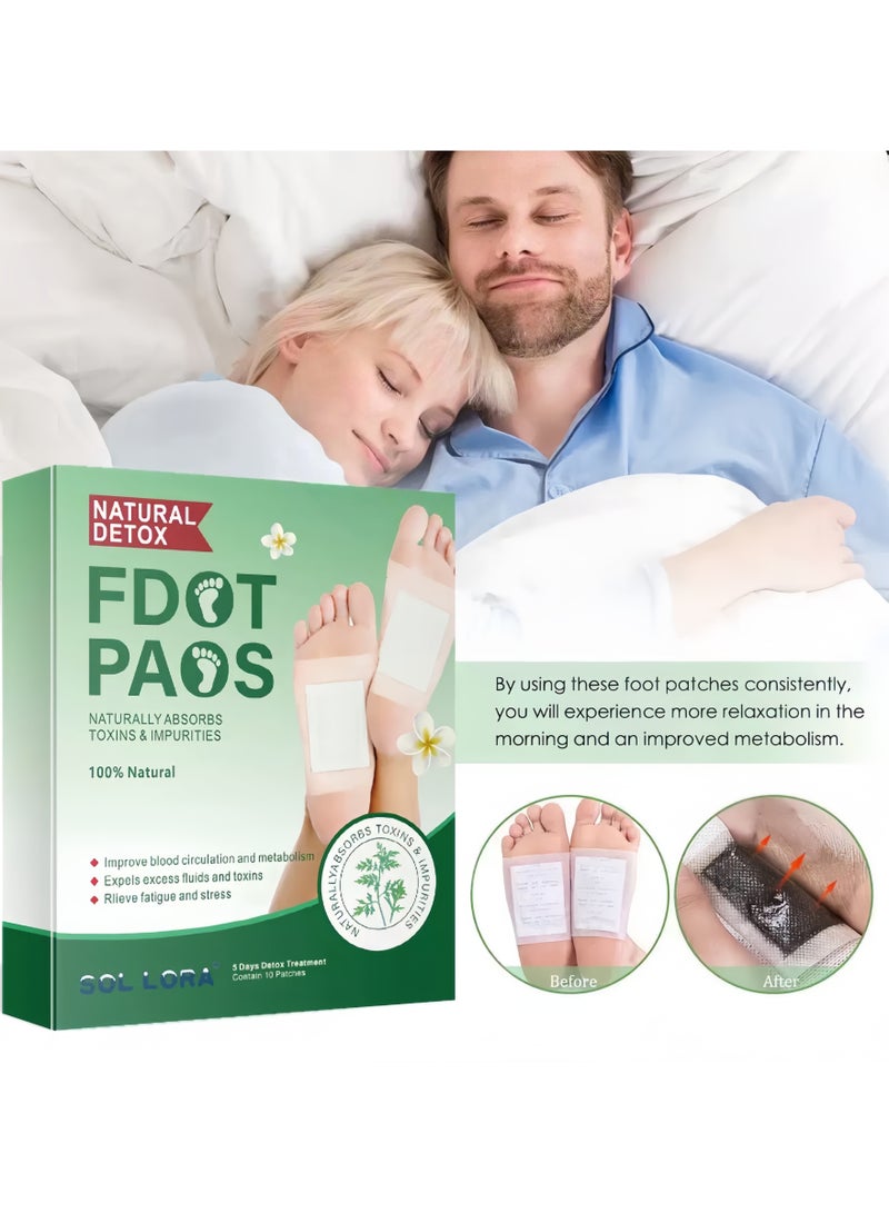 صول لورا لصقات قدم لتطهير وإزالة السموم (10 قطع) - Image 3