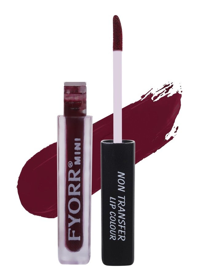 FYORR Non Transfer Matte Waterproof Liquid Lipstick Ultra Pigmented Non-Sticky Smooth Finish Lip Color, WineDivine_BrownNude_NudePerfect (4ml X 3) - Image 2