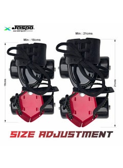 Jaspo Challenger Roller Skates For Kids (Ages 3-7), Adjustable Fit (Foot Length 18-21 Cm), Metal Body, Premium 45Mm 85A Pvc Wheels, Perfect Beginner Quad Skates  - Image 4