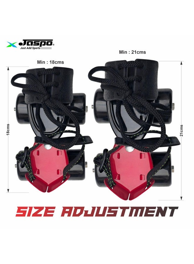 Jaspo Challenger Roller Skates For Kids (Ages 3-7), Adjustable Fit (Foot Length 18-21 Cm), Metal Body, Premium 45Mm 85A Pvc Wheels, Perfect Beginner Quad Skates - Image 4