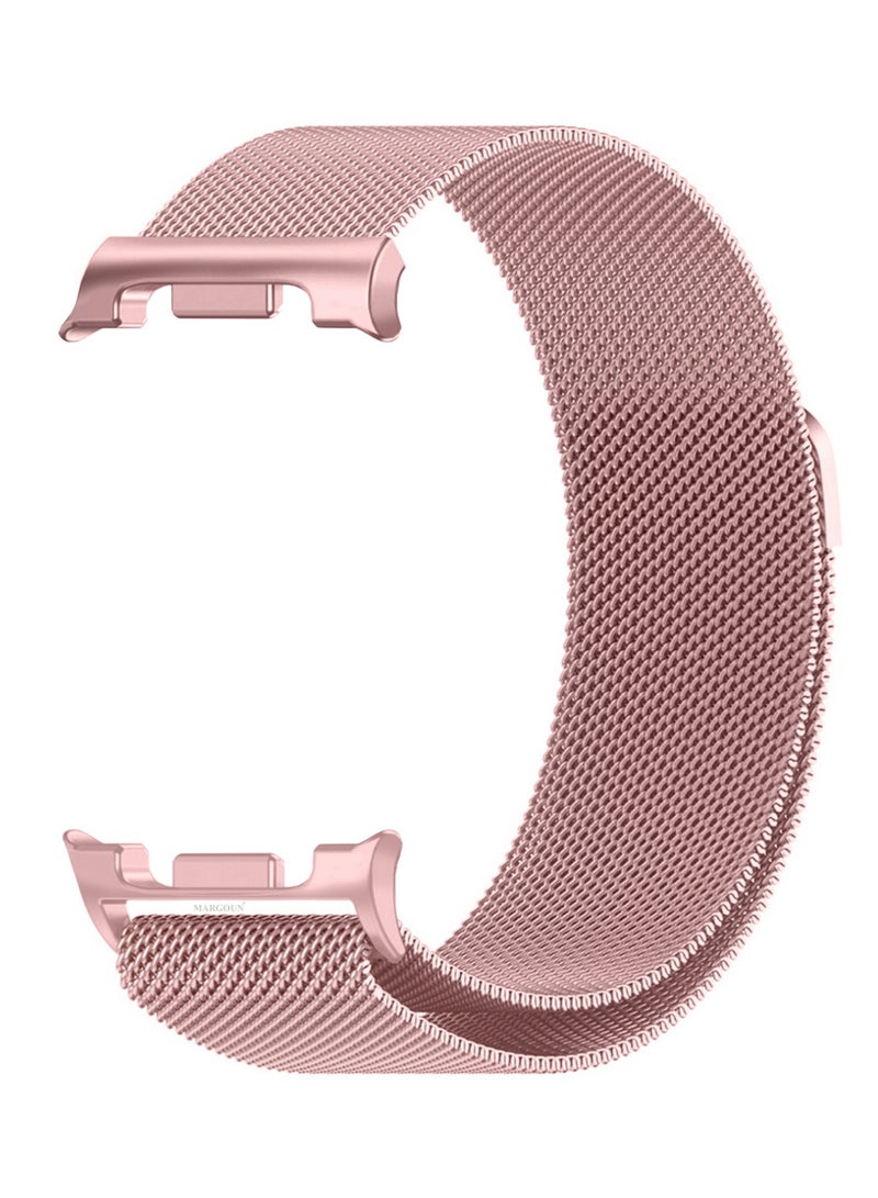 CATANES Milanese Metal Band for Samsung Galaxy Watch 8 Band 40mm 44mm/8 Classic 46mm, Mesh Magnetic Stainless Steel Loop Strap - Rose Gold - Image 2