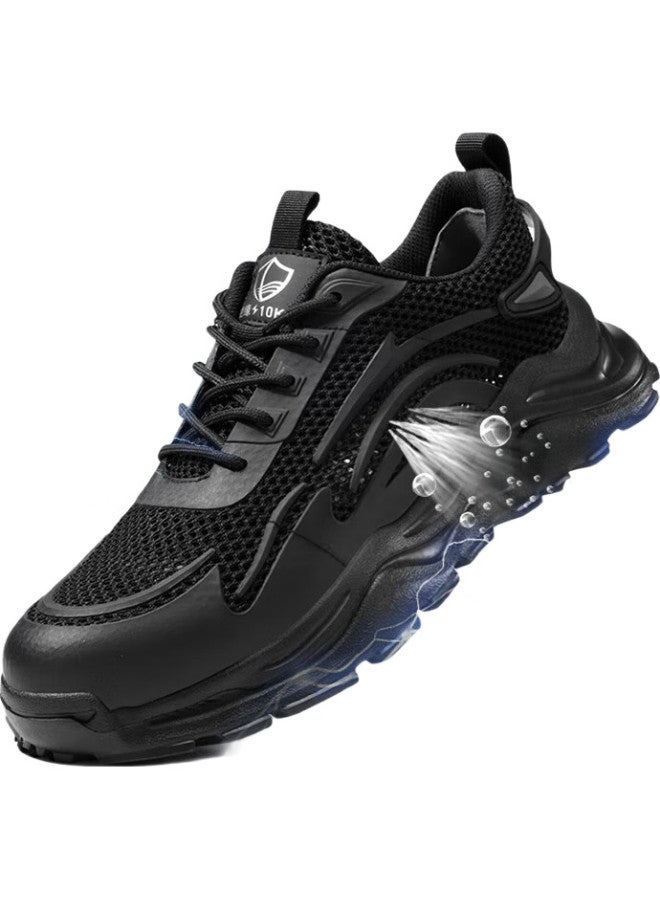 Blue Gull Shield Blue Owl Shield Safety Shoes For Men, Summer Breathable Insulated Plastic Toe Cap, Anti-Smashing, Anti-Puncture, Electrician Work Safety Shoes D211Tkb 44 - Image 3