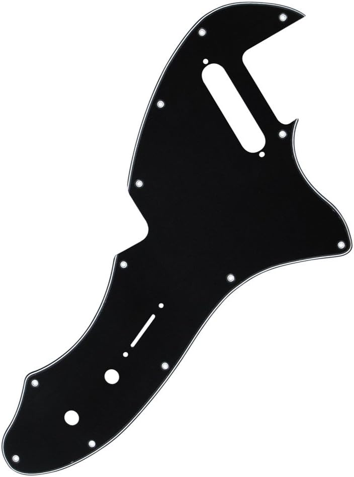 FLEOR 3ply Black TL Pickguard Guitar Pick Guard Plate with Screws Fit 69 TL Thinline Re-issue Guitar Part - Image 3