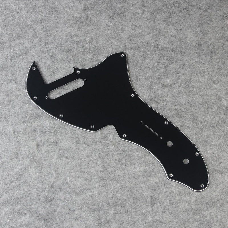 FLEOR 3ply Black TL Pickguard Guitar Pick Guard Plate with Screws Fit 69 TL Thinline Re-issue Guitar Part - Image 4