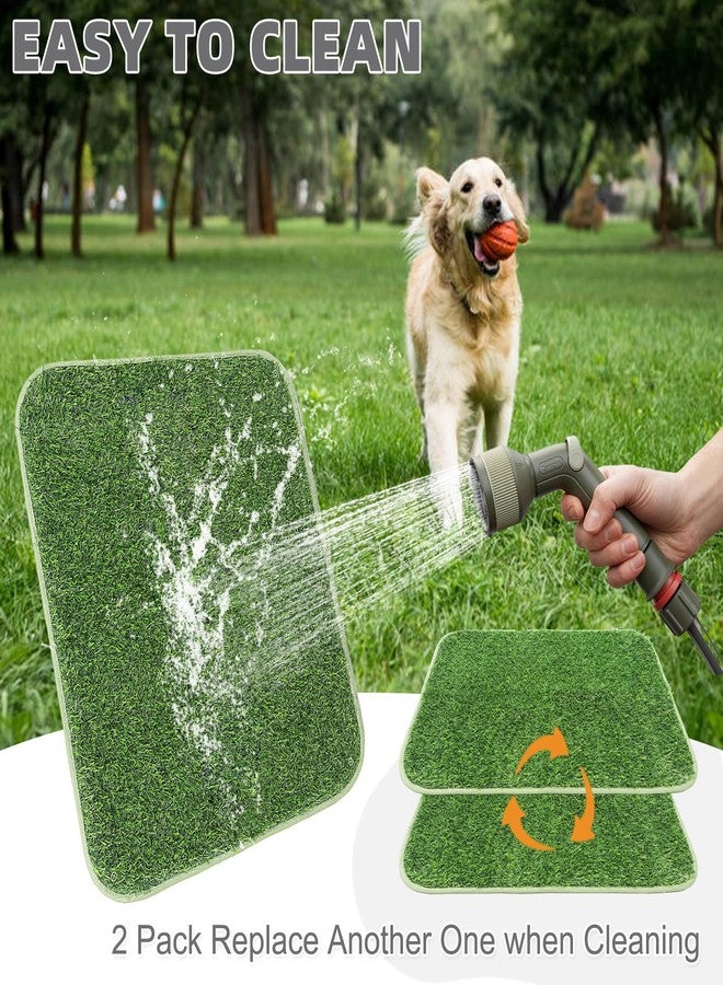 KOOLTAIL Dog Grass Pad with Washable Pee Pads for Puppy Potty Tray,32"*38" Soft Artificial Turf Multipurpose Reusable Grass Patch Pads for Dogs Litter Box, Leakproof for Doggie Training Indoor Outdoor - Image 5
