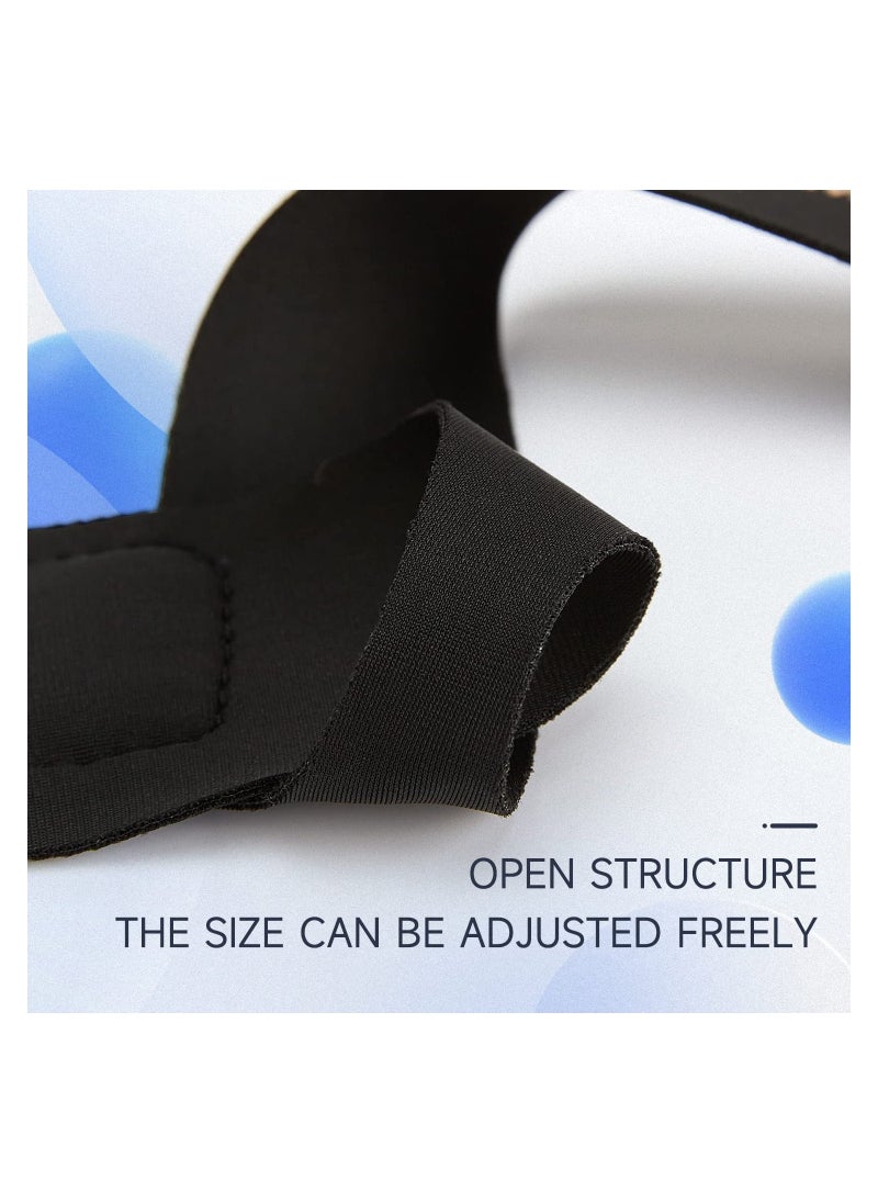 SYOSI Ultra Thin Wrist Brace - Soft Breathable and Skin Friendly Carpal Tunnel Wrist Splint to Sprains Tendinosis Tenosynovitis (Black/Left/One Size)  - Image 4
