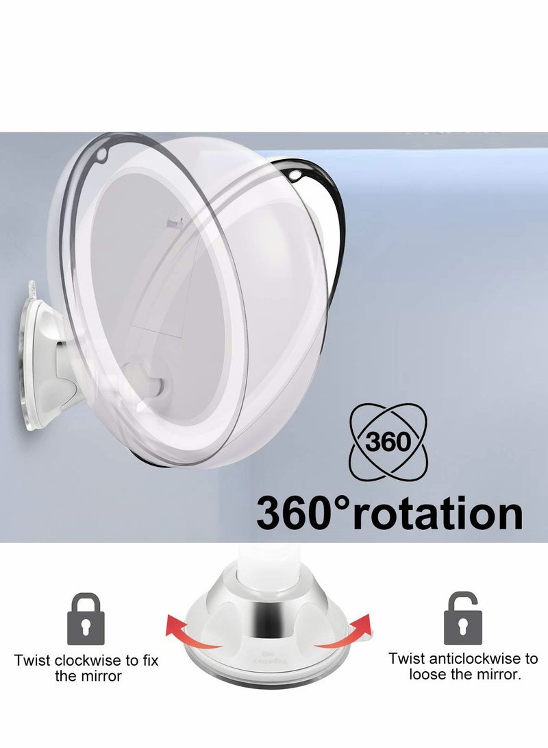 Excefore Magnifying Mirror with Light, 10X Magnification 3 Light Modes Makeup Suction Cups Intelligent Switch, 360 Degree Swivel Joint, Portable for Detailed Makeup, Close Skincare - Image 5